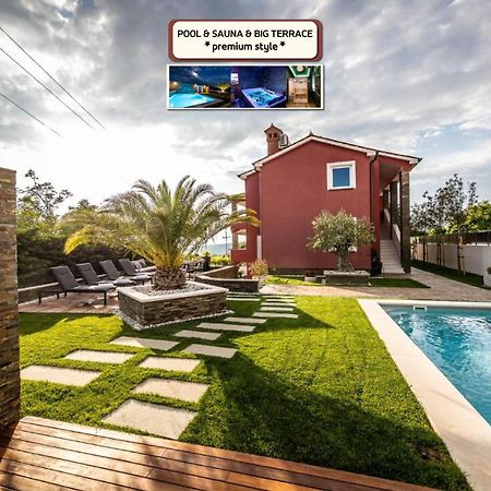 Villa Sunset Pool & Spa Apartments Zgornje Skofije Exterior foto