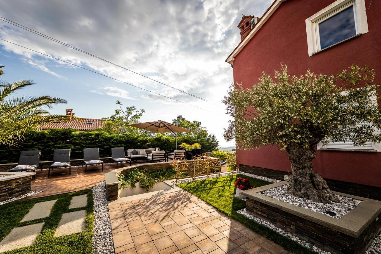 Villa Sunset Pool & Spa Apartments Zgornje Skofije Exterior foto
